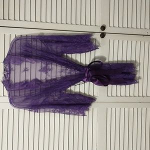 Eyelash Lace robe